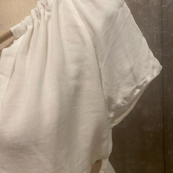 Vix Paula Hermanny white Lind both side split dress, size 2 - Picture 3 of 13